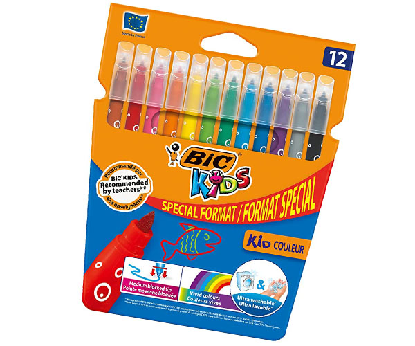 FEUTRE BIC KIDS SPECIAL FORMAT 12Pcs