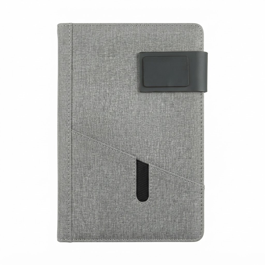 BLOC NOTE A5 BOUCLE NOIR 2504