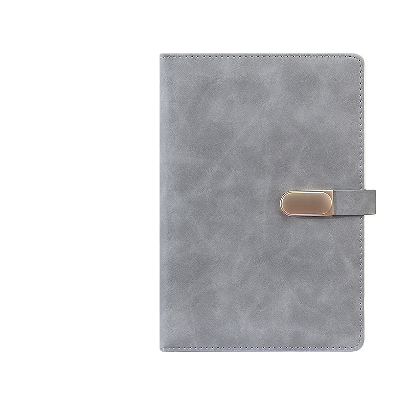 Bloc note A5 cuire lisse et boucle PE15