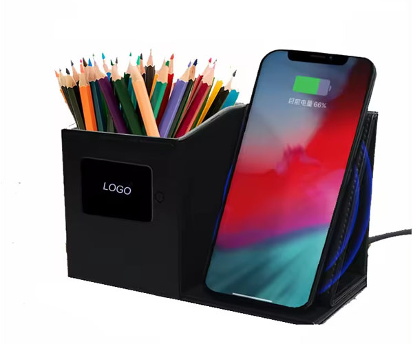 BOITE A STYLO AVEC CHARGE SANS FIL