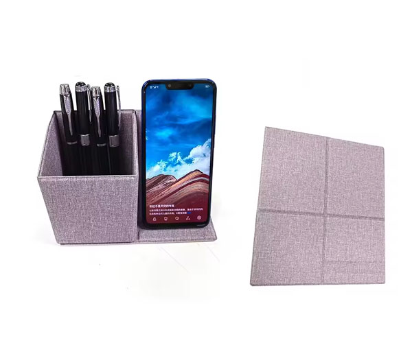 BOITE A STYLO DEPLIABLE AVEC CHARGE SANS FIL