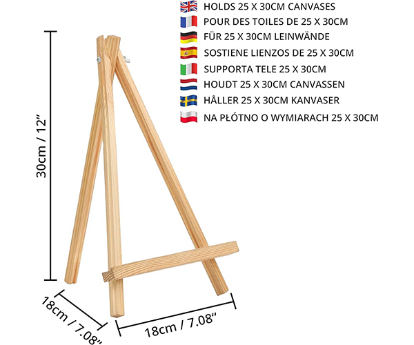 CHEVALET POUR CANVAS DE 30cm (REF 090042)