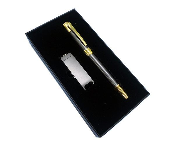 COFFRET CLE USB +STYLO  DE LUX