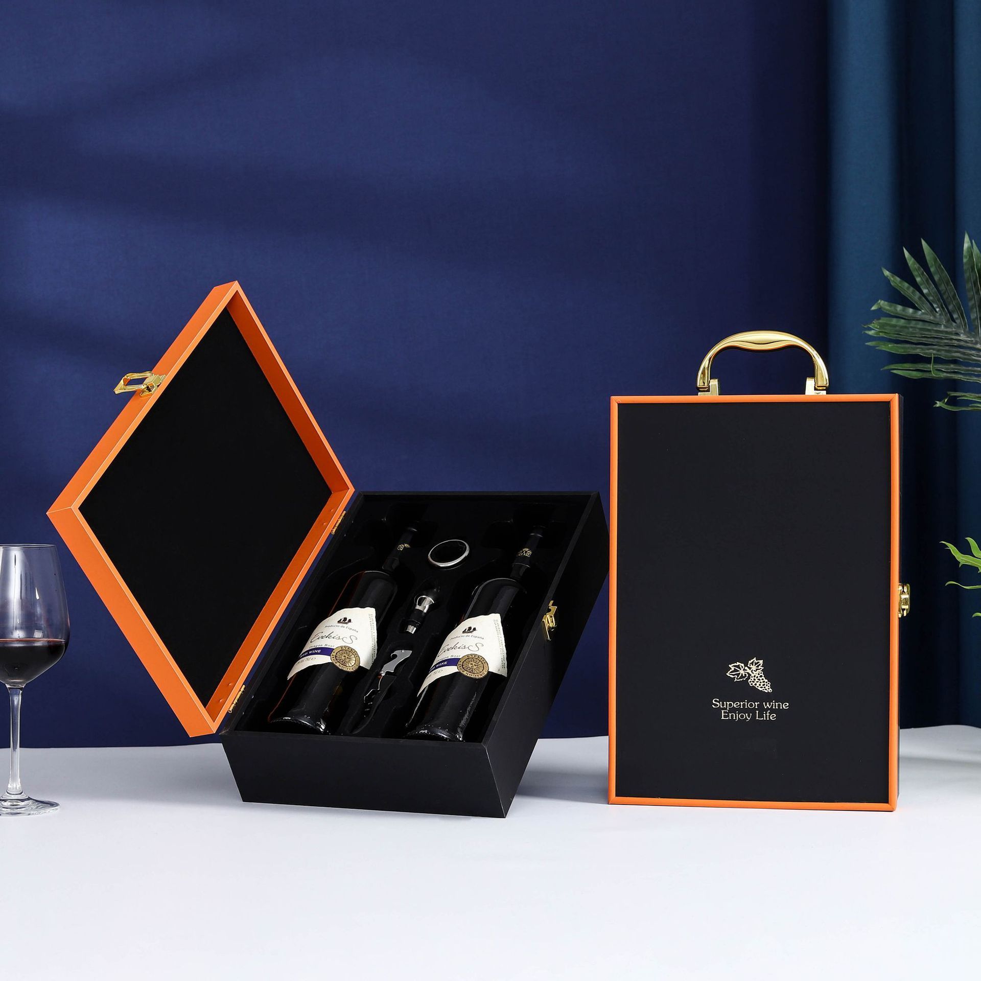 Coffret en Bouteille de vin