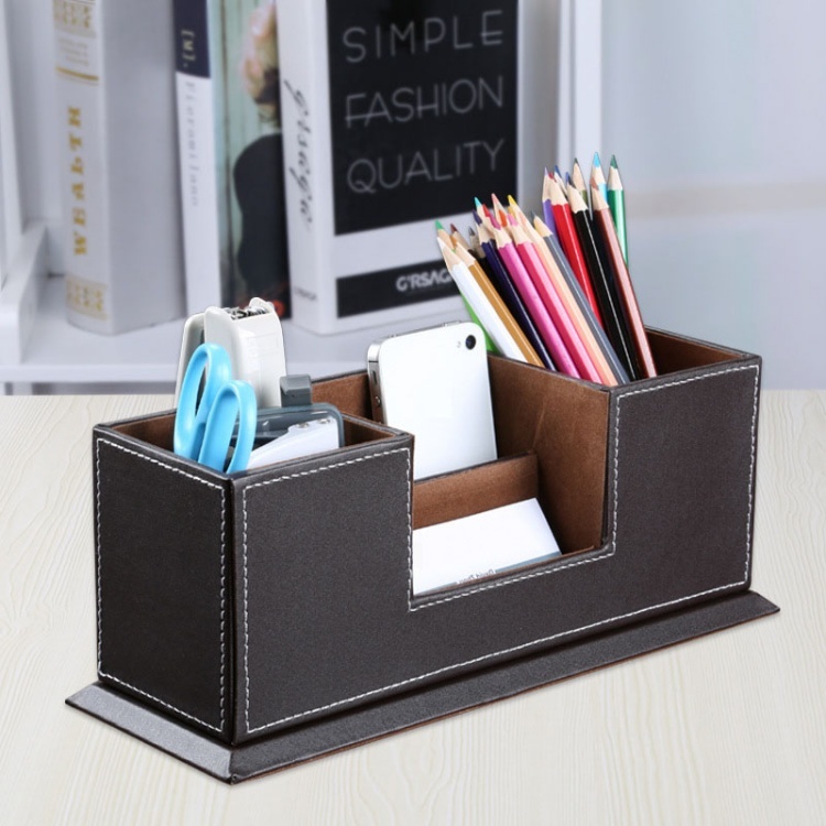 DESK ORGANIZER EN CUIR