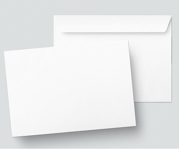 ENVELOPPE BLANCHE A6 CARR(PAQUET DE 50)E