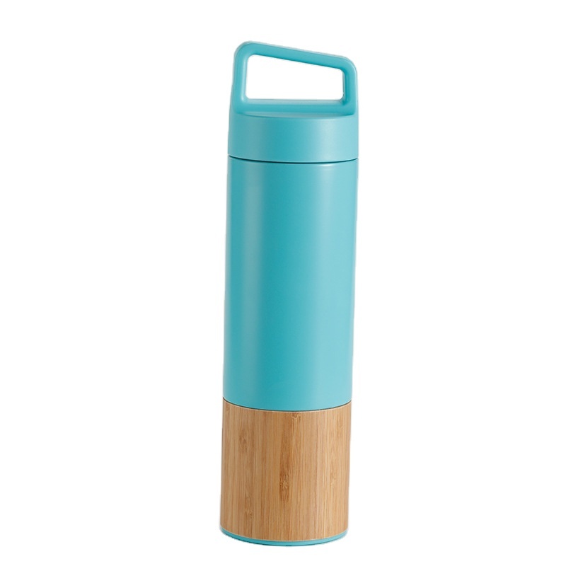 GOURDE ISOTHERME 2 THONS BAMBOU 600ML