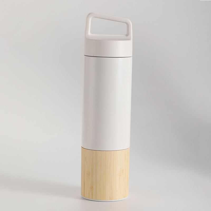 GOURDE ISOTHERME 2 THONS BAMBOU 600ML
