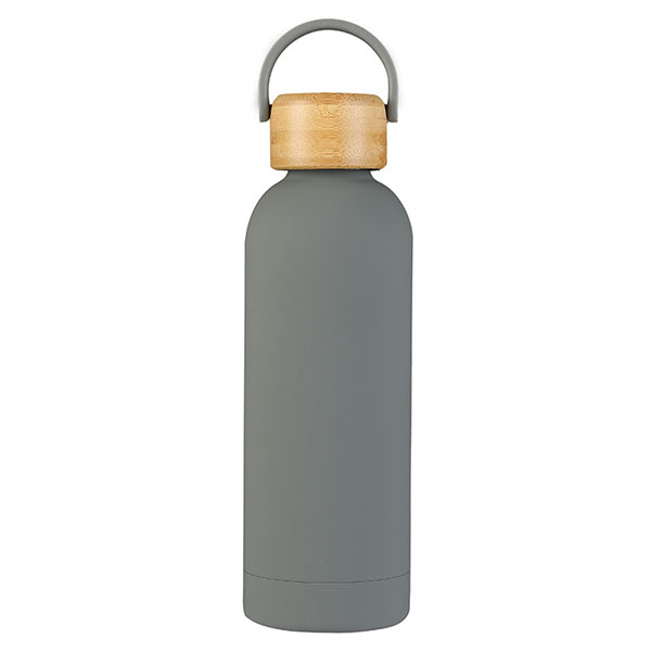 Gourde nouvelle couvercle en bois 500ml BT18 gris