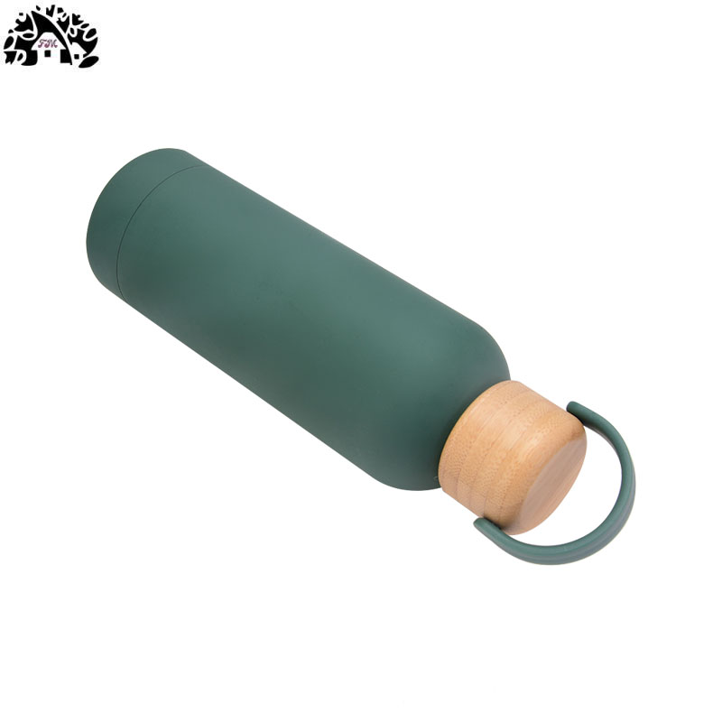 Gourde Nouvelle Couvercle en Bois 500ml BT20 Vert