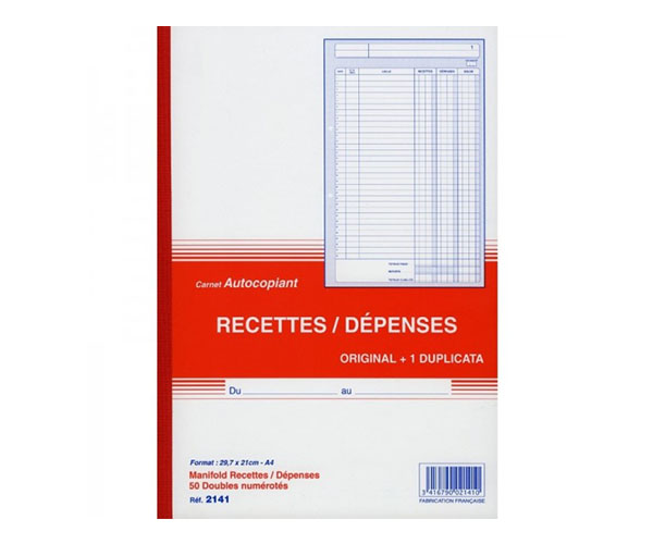 MANIFOLD RECETTES/DEPENSES A4 DUPLI