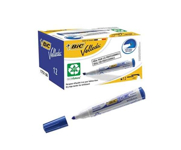 MARQUEUR BIC  VELLEDA EFFACABLE (PAQUET DE 12)