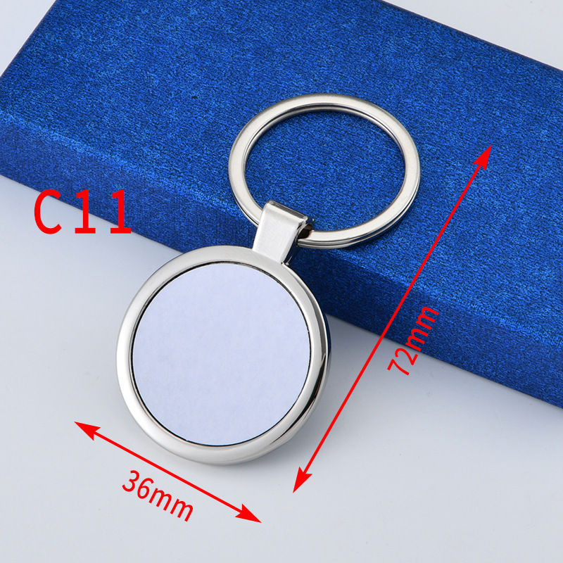 PORTE CLE CERCLE EN METAL SUBLIMABLE J30111