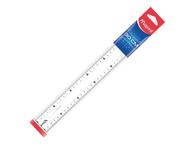 REGLE CLASSIC 30CM DOULE GRADUATION MAPED REF 146119(La Regle)