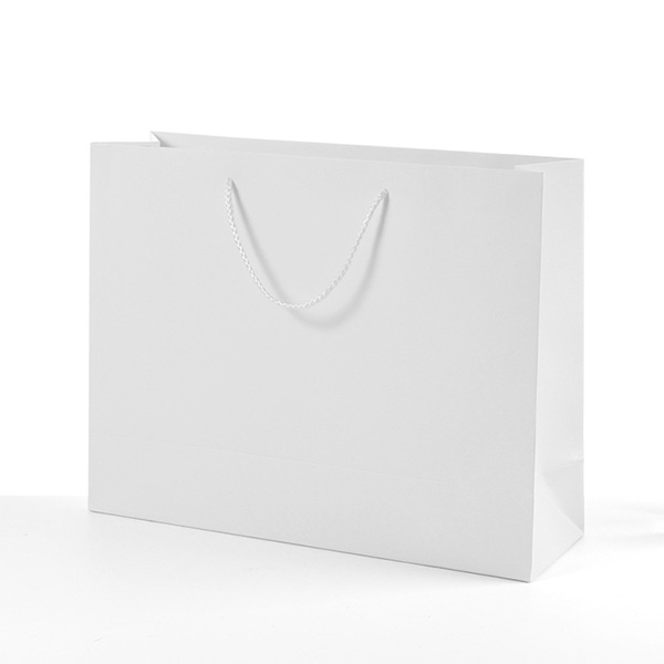Shopping bag de luxe H 34x34x12.7 Blanc