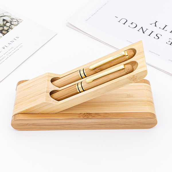Stylo en bois luxe coffret boite de 2