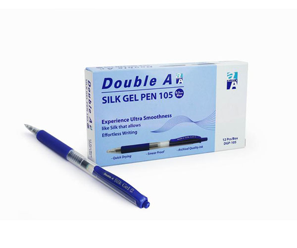 STYLO GEL DOUBLE A 0.7mm ROUGE,PAQUET DE 12