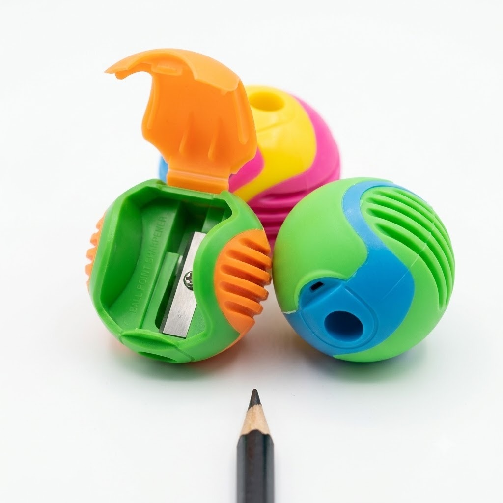 TAILLE CRAYON BOCAL ROND BICOLOR